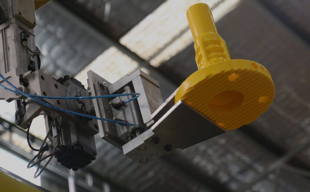 A polyflex guidepost base manufactured by Delnorth