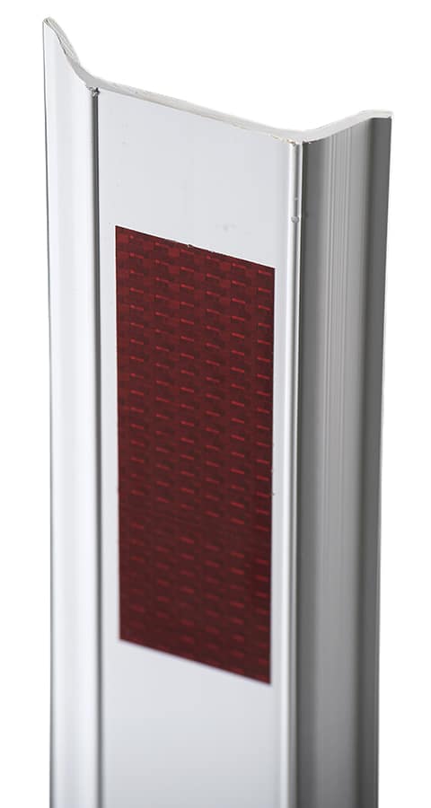 A plas-flex reflective safety bollard