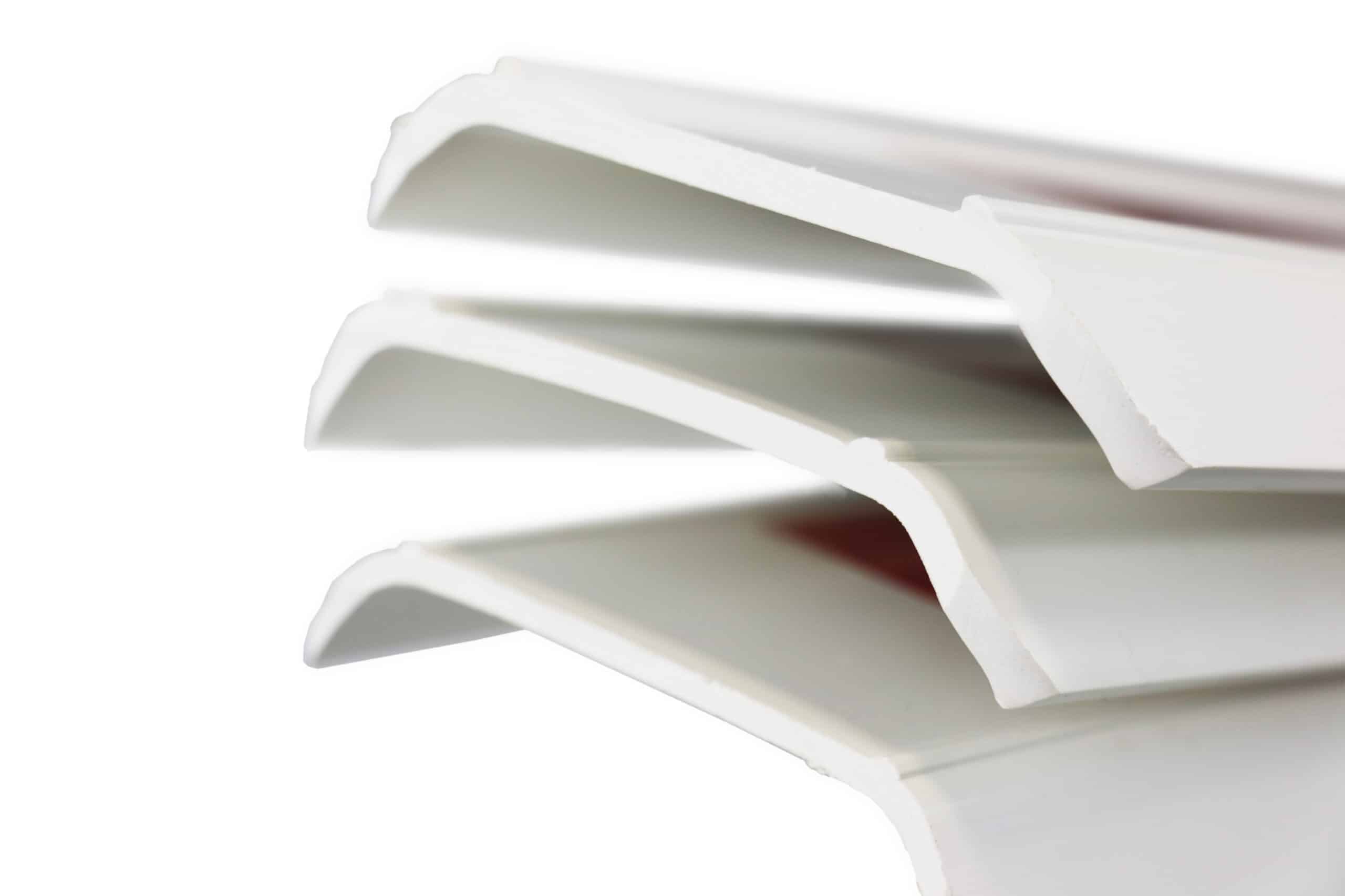 Three plas-flex reflective safety bollards