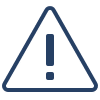 Icon of a hazard sign