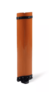 Small anti-glare panel system in orange