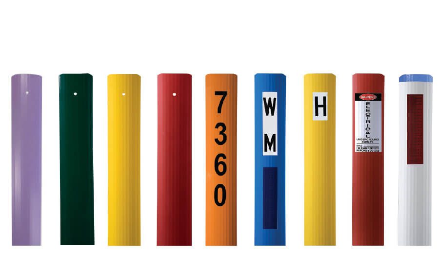 The complete range of Steel-flex delineation posts