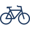 Icon of a bicycle