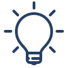 Icon of a lightbulb
