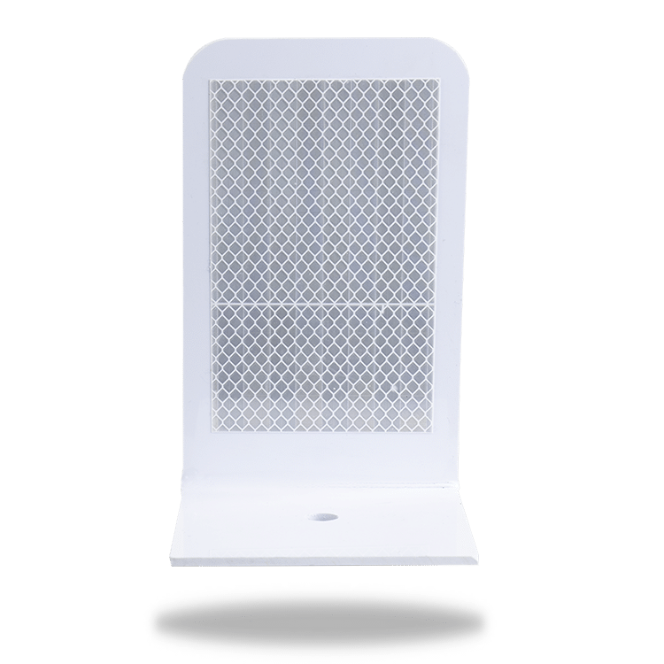 White road marker tab