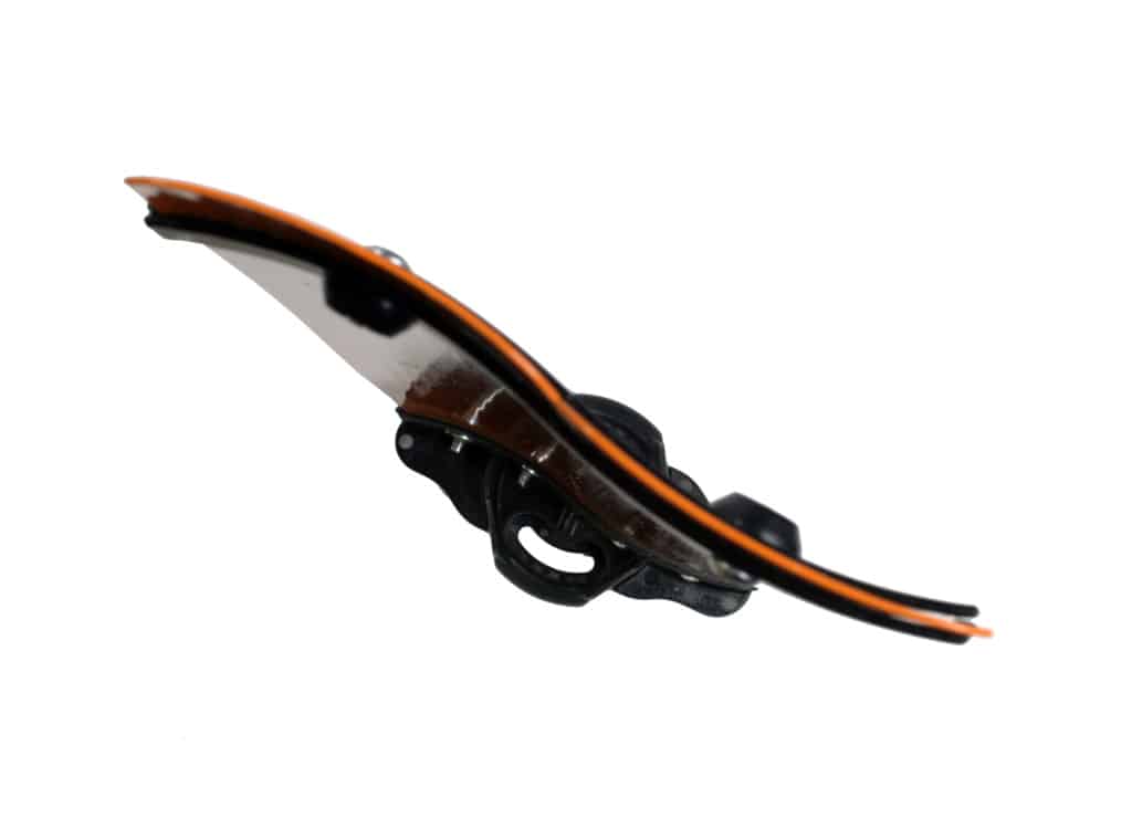 Top view of the orange glare-flex posts