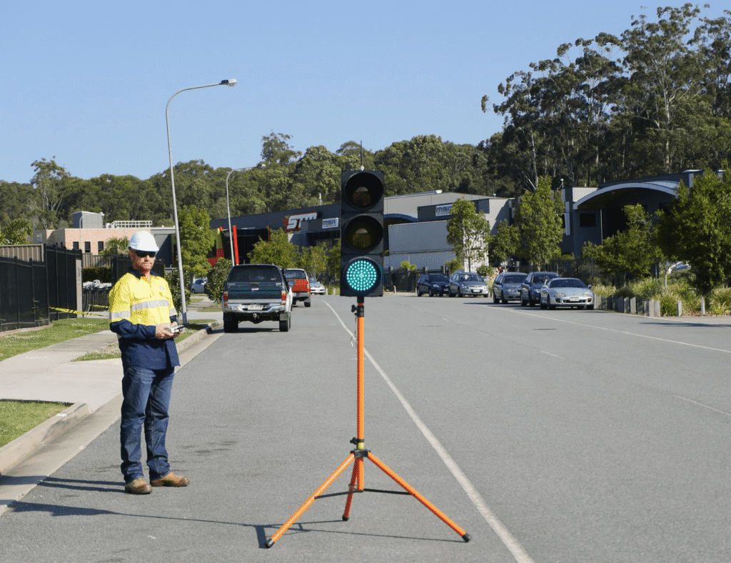 An LCD traffic light system for road safety