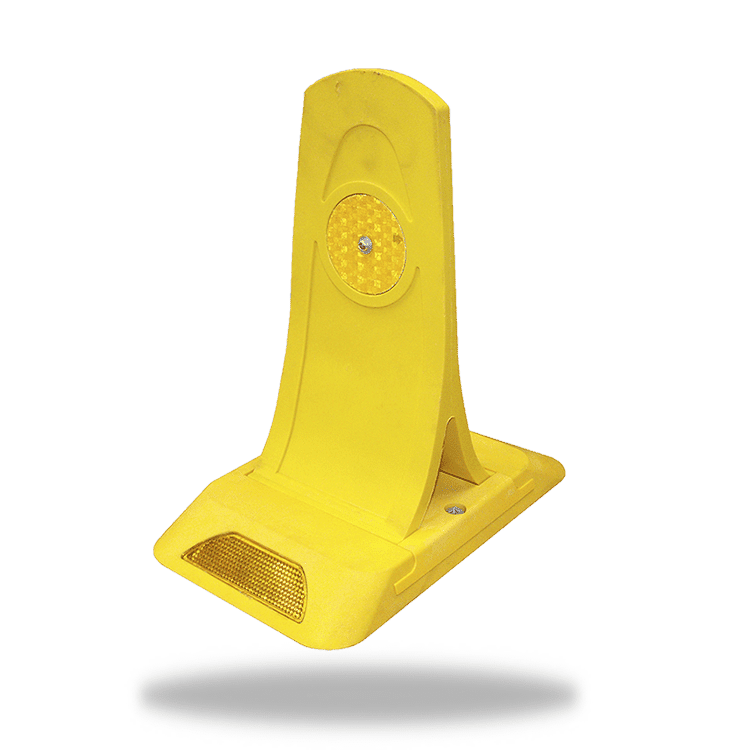 Yellow reflective lane divider