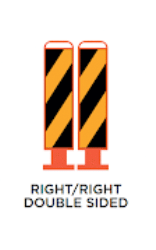 two Versikerb traffice seperation barrier