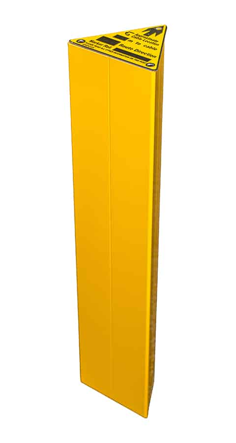 Triangle cable line of sight post