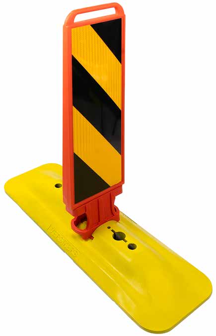 Versikerb traffic barriers with road mounted plate