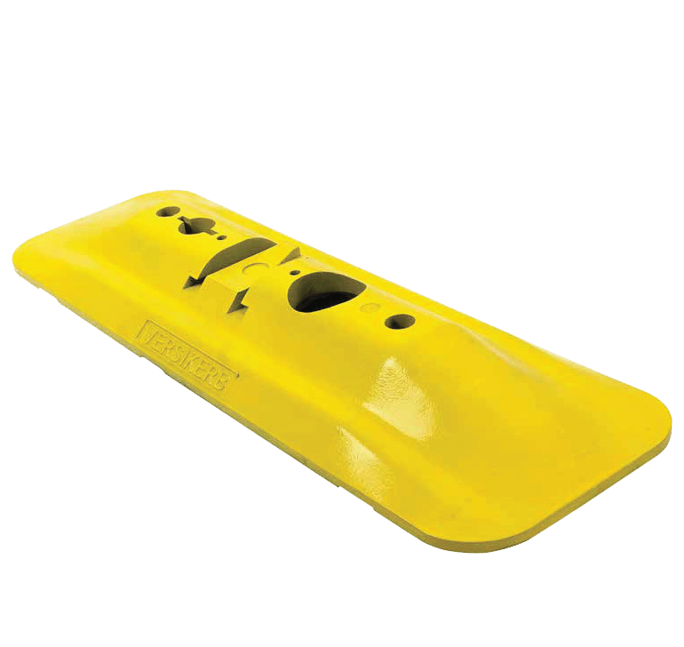 Road mounted plate for Versikerb traffic barriers