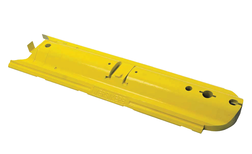 Road mounted plate for Versikerb traffic barriers