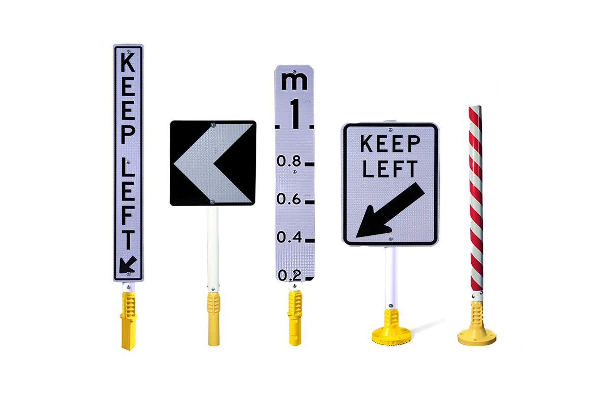 Polyflex impact recovery signs and posts