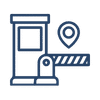 Toll booth icon